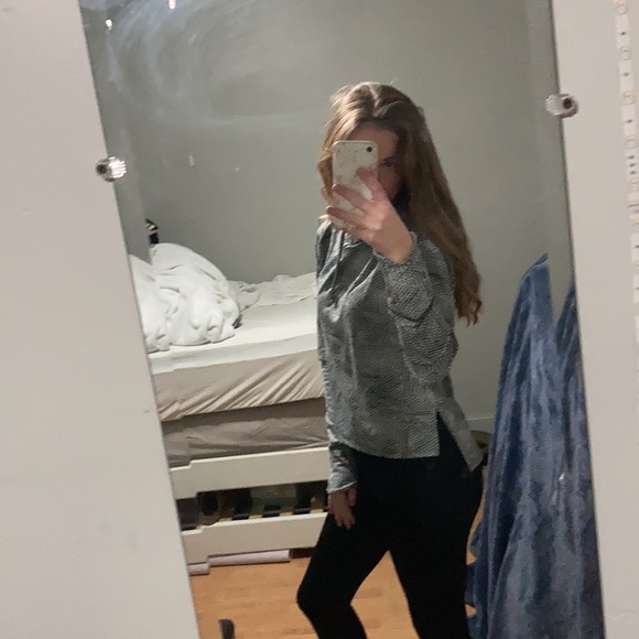 Grey dotted athletic sweatshirt, lightweight and comfortable - Picture 2 of 2